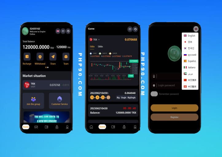USDT哈希值競猜系統(tǒng)源碼完整版九國語言K線修復