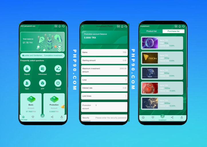 H5多語言理財TRX最新波場源碼區(qū)塊鏈投資系統(tǒng)程序自動錢包歸集+代理